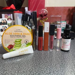MAKE UP and SKIN CARE BUNDLE (take all) Luxe Organix , Colourette, Maybelline, Catrice , Lustrous , Pink Flash