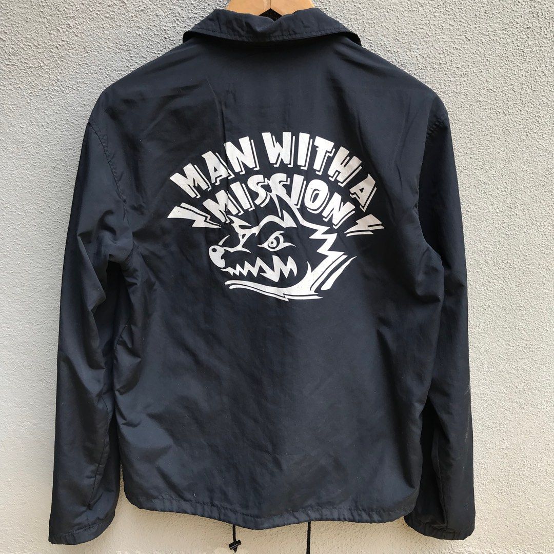 MAN WITH A MISSION band coach jacket merch, Men's Fashion, Coats 