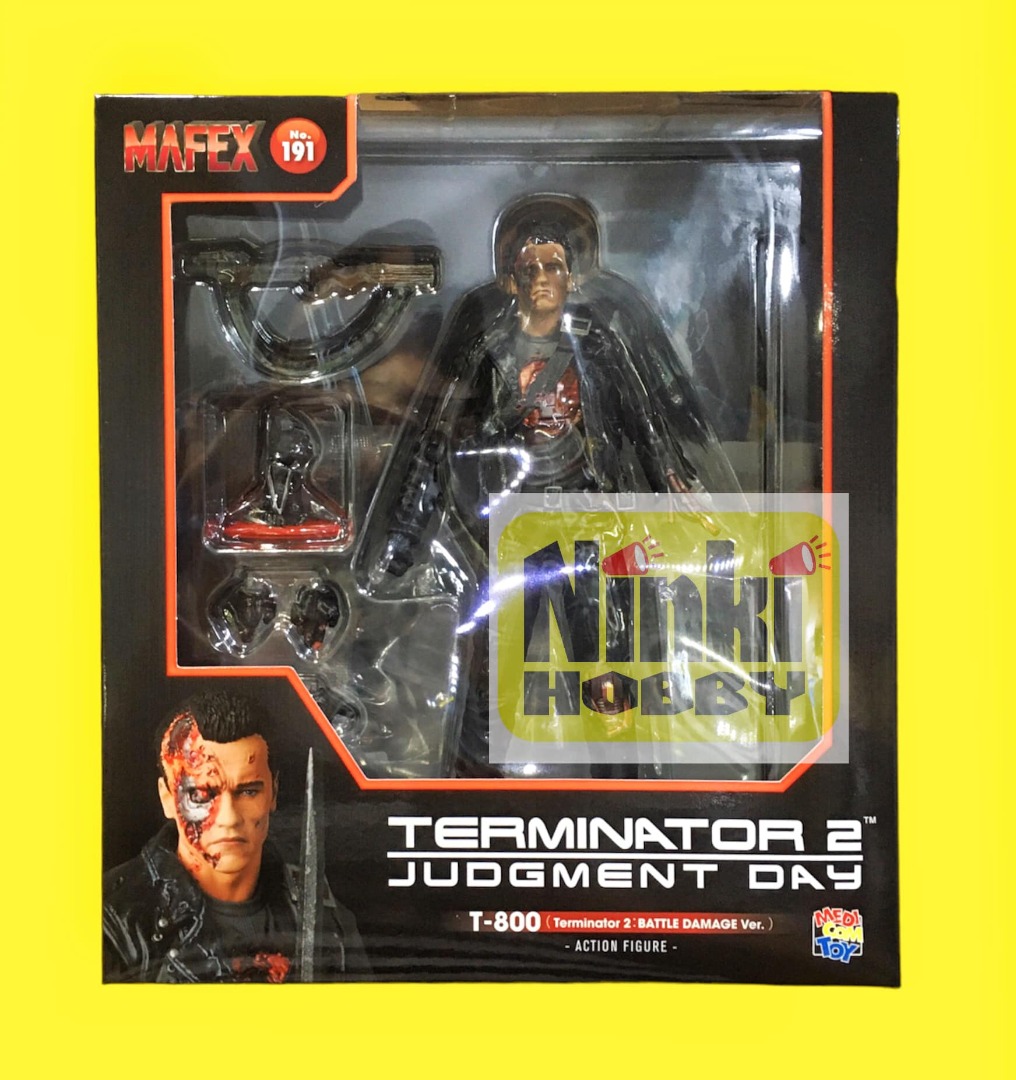 Medicom Toy Mafex No 191 Terminator 2 Judgment Day - T-800 Battle 