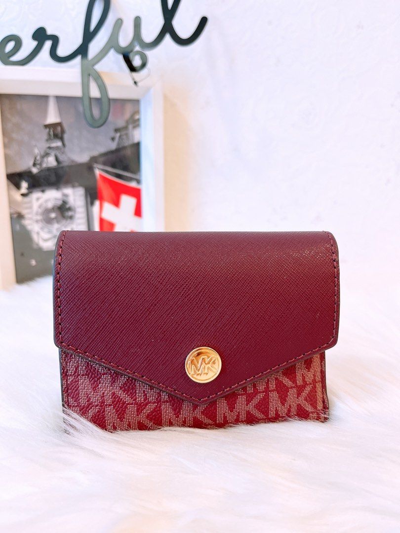 Michael kors wallet oxblood sale