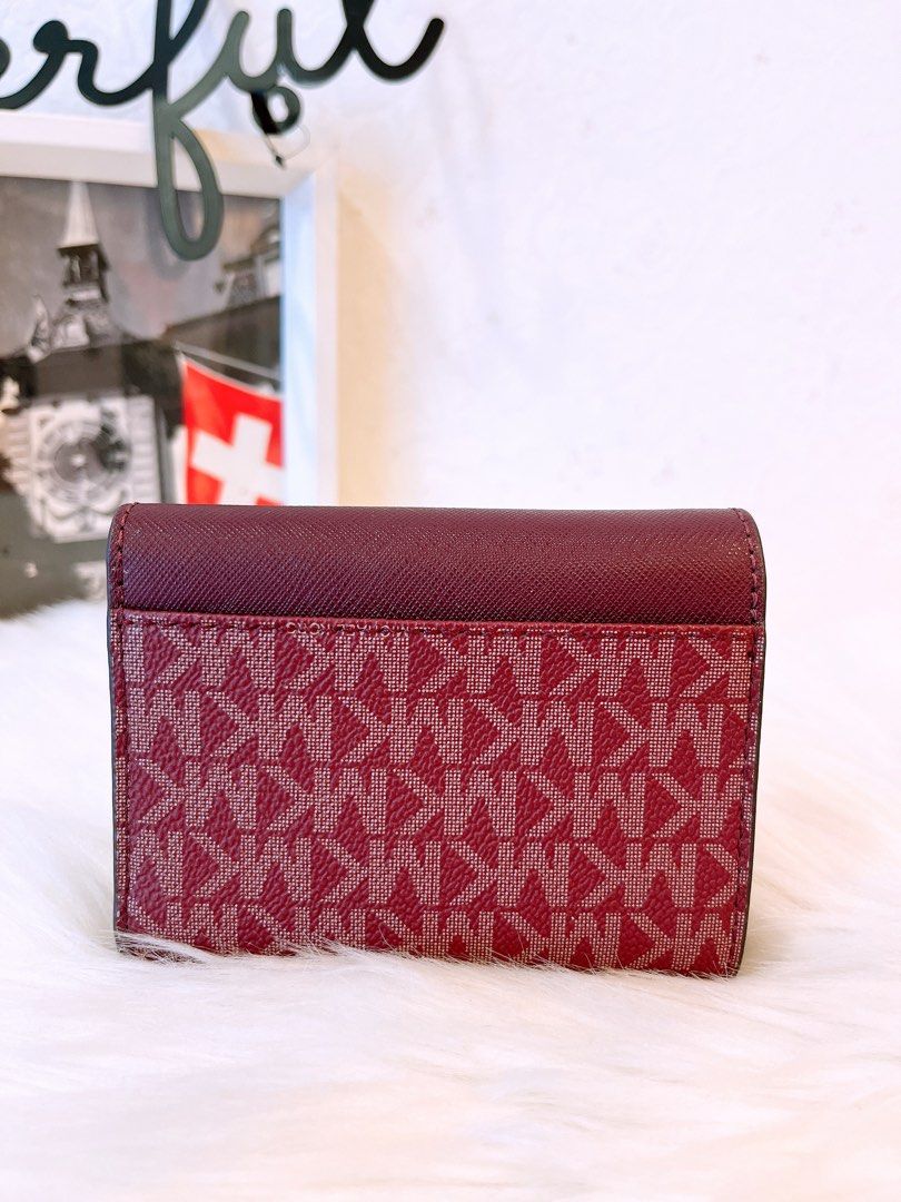 Oxblood michael on sale kors wallet