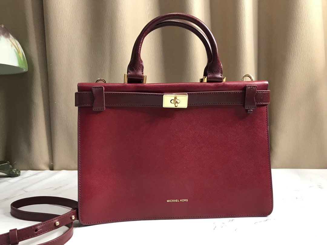 Michael kors Tatiana medium leather satchel bag handbag Luxury