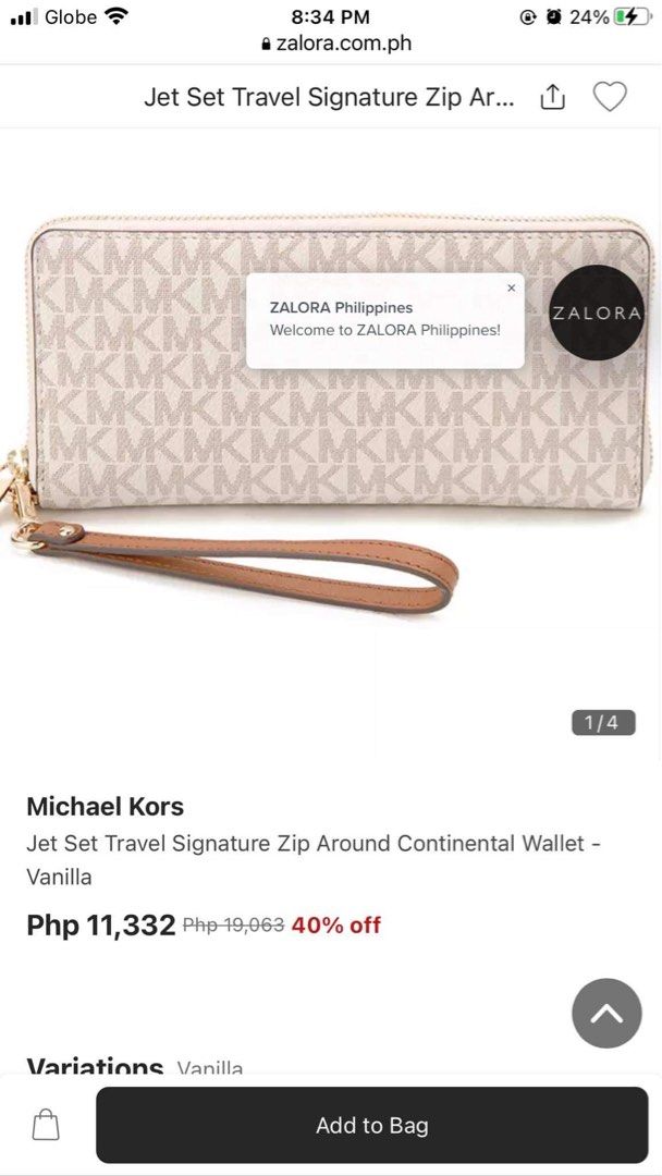Michael kors hotsell wallet zalora