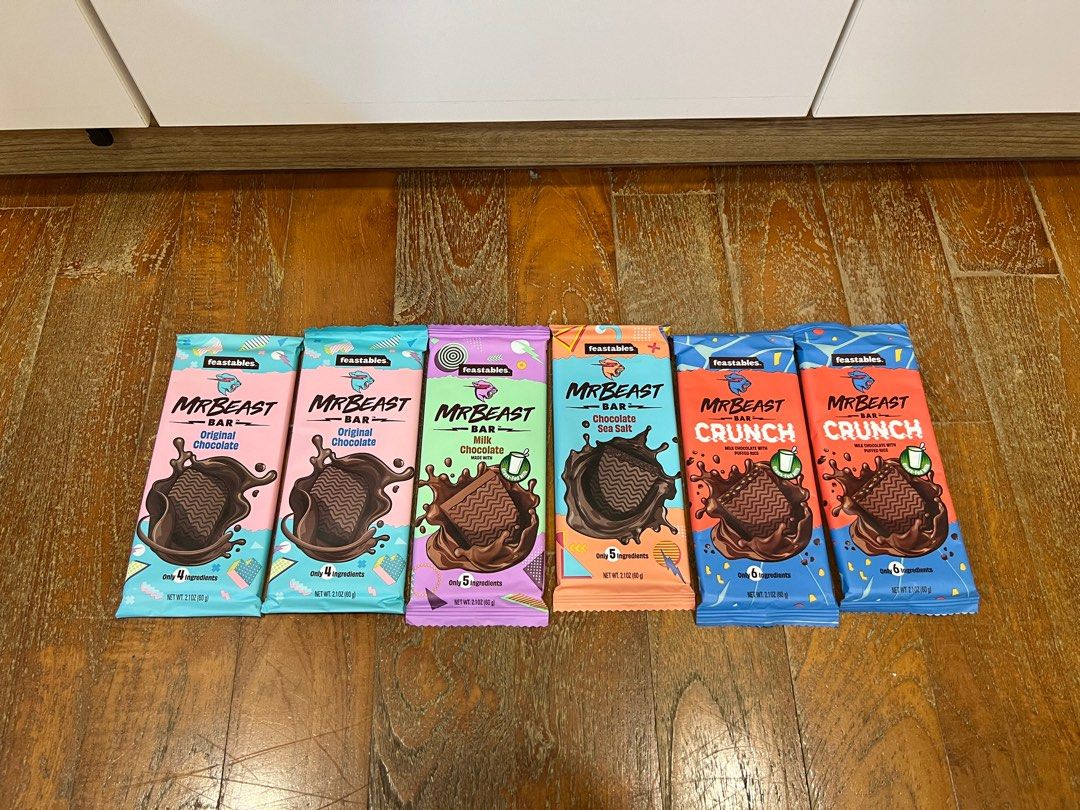 MrBeast Feastables Chocolate Bars, Food & Drinks, Other Food & Drinks on  Carousell