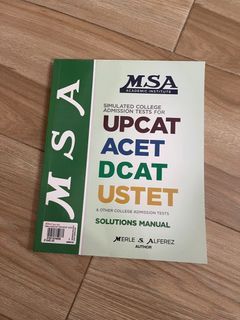 MSA Admission Test Simulation Booklets
