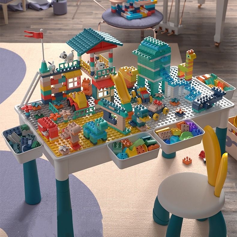 Multifunction Building Blocks Lego Table Sand Play Water Play, Babies ...