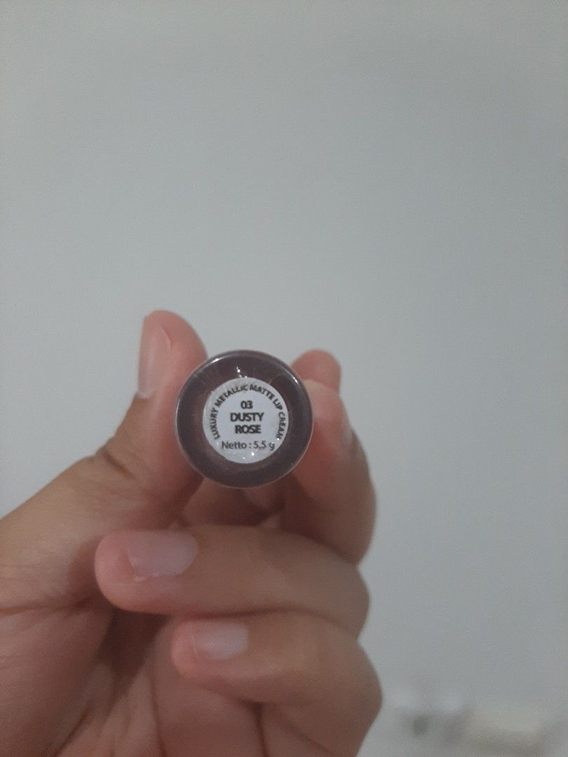 Mustika Ratu Luxury Metallic Matte Lip Cream 03 Dusty Rose on Carousell