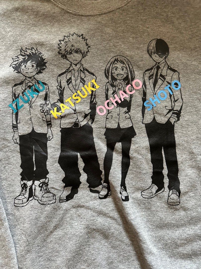 My hero online academia crewneck