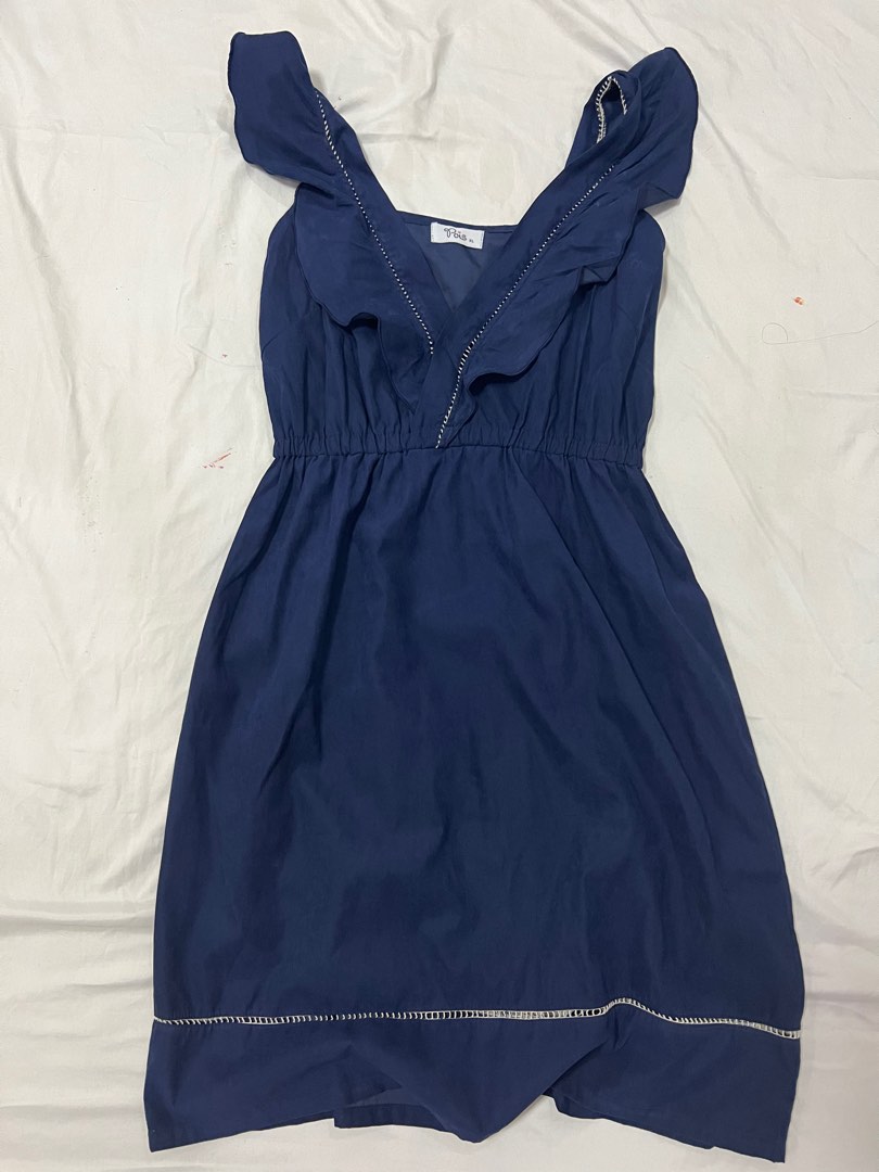 Navy Blue Dress Plus Size (XL) on Carousell