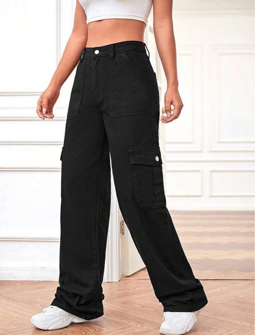NEW* Cargo Pants High Waist (Size 28), Women's Fashion, Bottoms, Jeans &  Leggings on Carousell