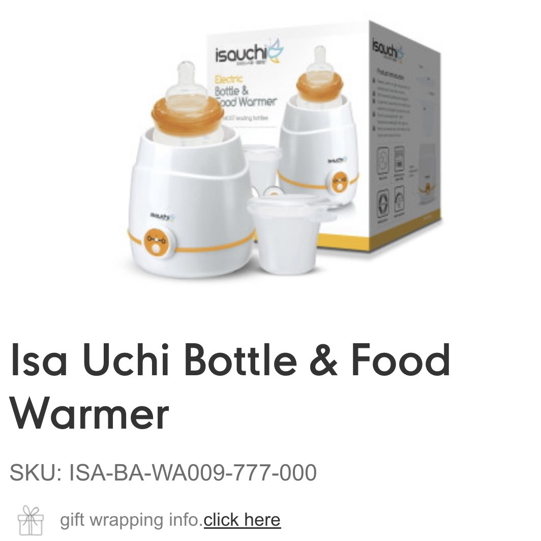 [New] Isa Uchi Bottle & Food Warmer, Babies & Kids, Nursing & Feeding