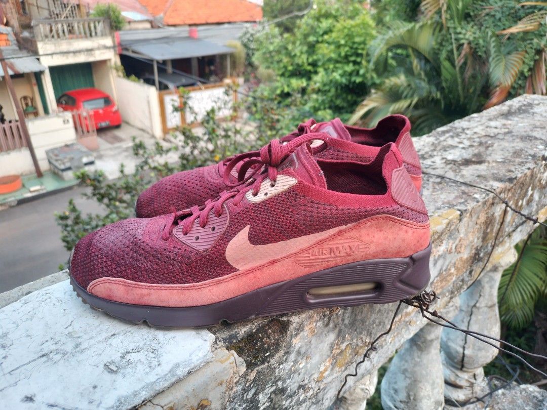 Air max 90 hot sale ultra 2.0 flyknit burgundy