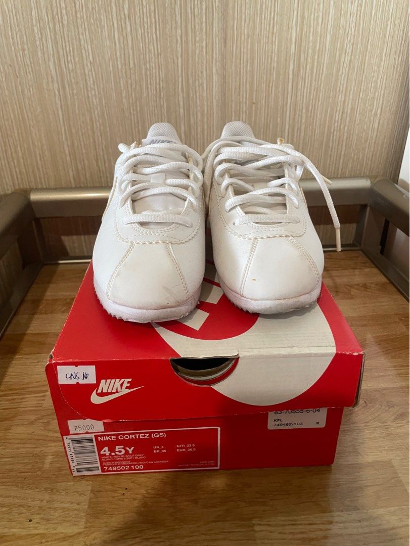 Nike cortez all white on Carousell