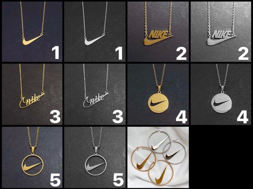 Nike Necklace Swoosh Logo Pendant Chain Necklace | Xmas Birthday Valentines  Gift