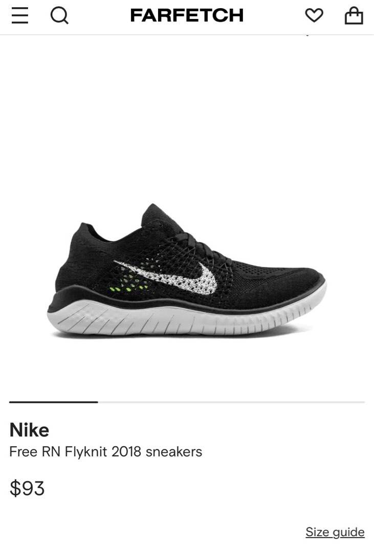 Free rn flyknit store 2018 size guide