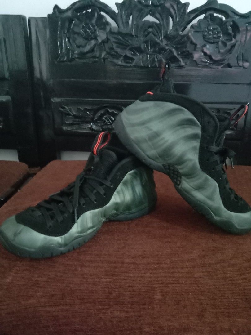 Nike Jordan foamposite army ori, Fesyen Pria, Sepatu , Sneakers di