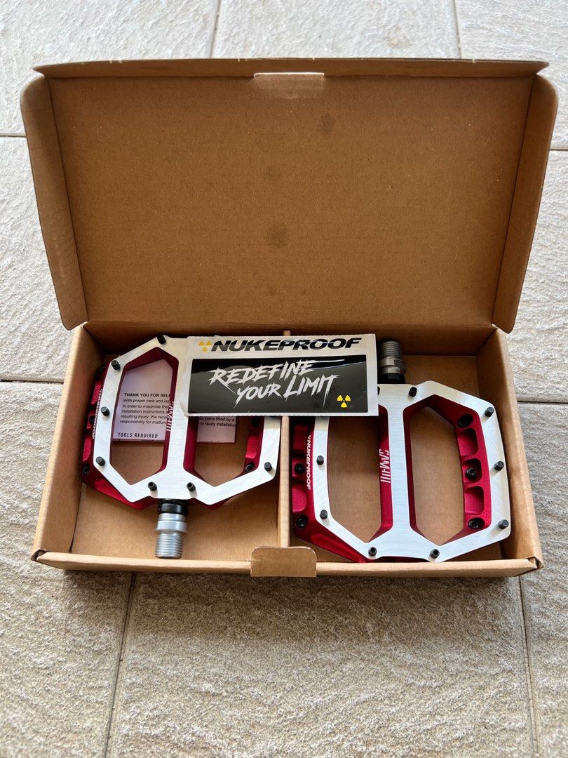 Nukeproof Horizon Pro Sam Hill Enduro MTB Pedals Red Sports