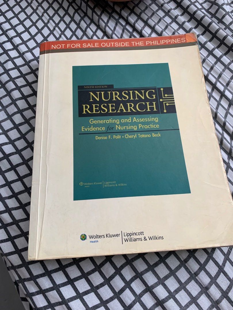Nursing Research Lippincott (Category: Textbooks) located in Makati City. Submitted by hellogaragekitty (Listing ID 1251895852, Image 1). Description: Nursing research intact with signs of usage and “some” highlighted paragraphs manage your expectations nalang po ^___^ rest assured this is still complete pages signs of usage lang tlga.