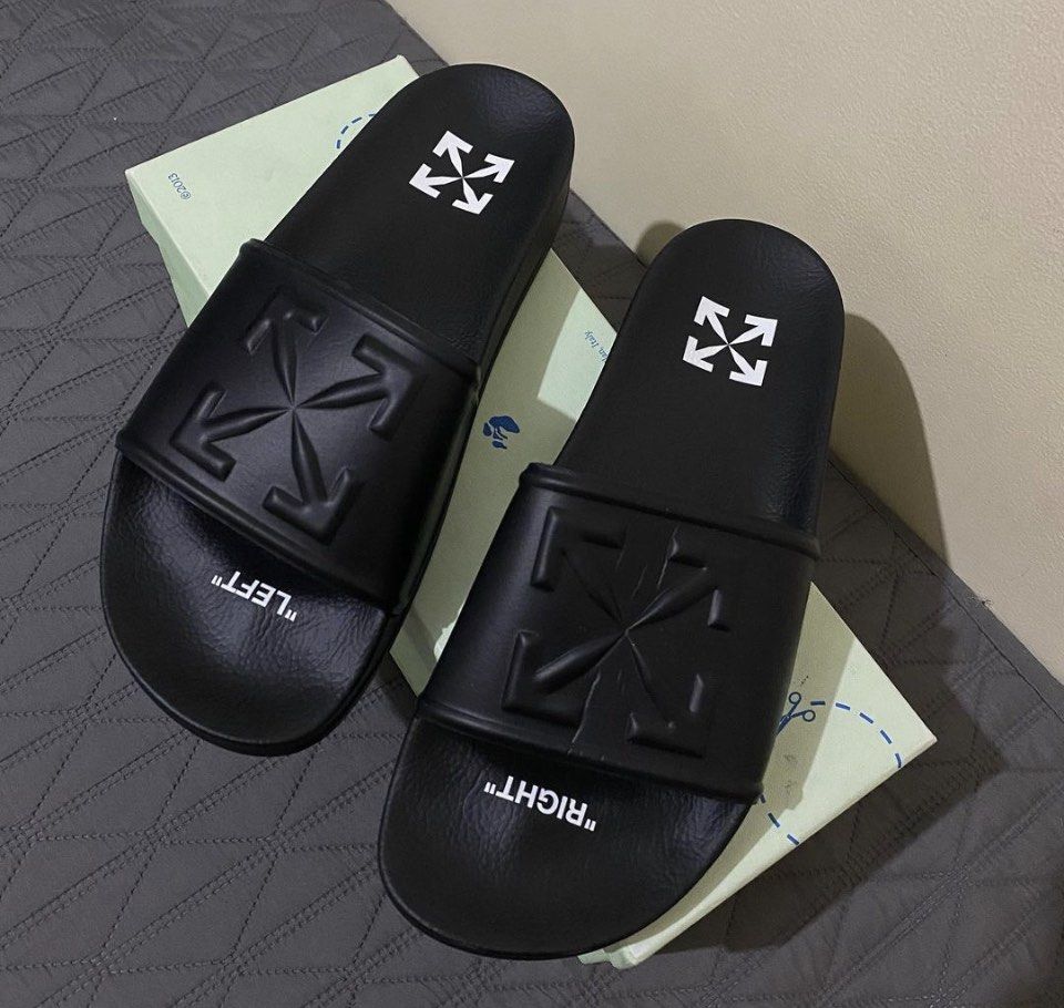 Off White Slides Men s Fashion Footwear Slippers Slides on