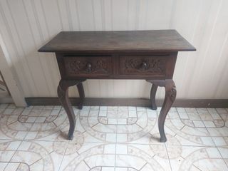 Old Antique Wood Console Table