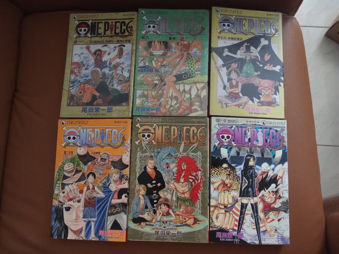 one piece 1-18, 21-58 ,61-72, 興趣及遊戲, 書本& 文具, 漫畫- Carousell