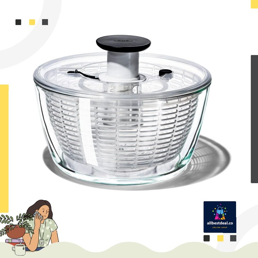 OXO Good Grips Glass Salad Spinner, Large/6.22  