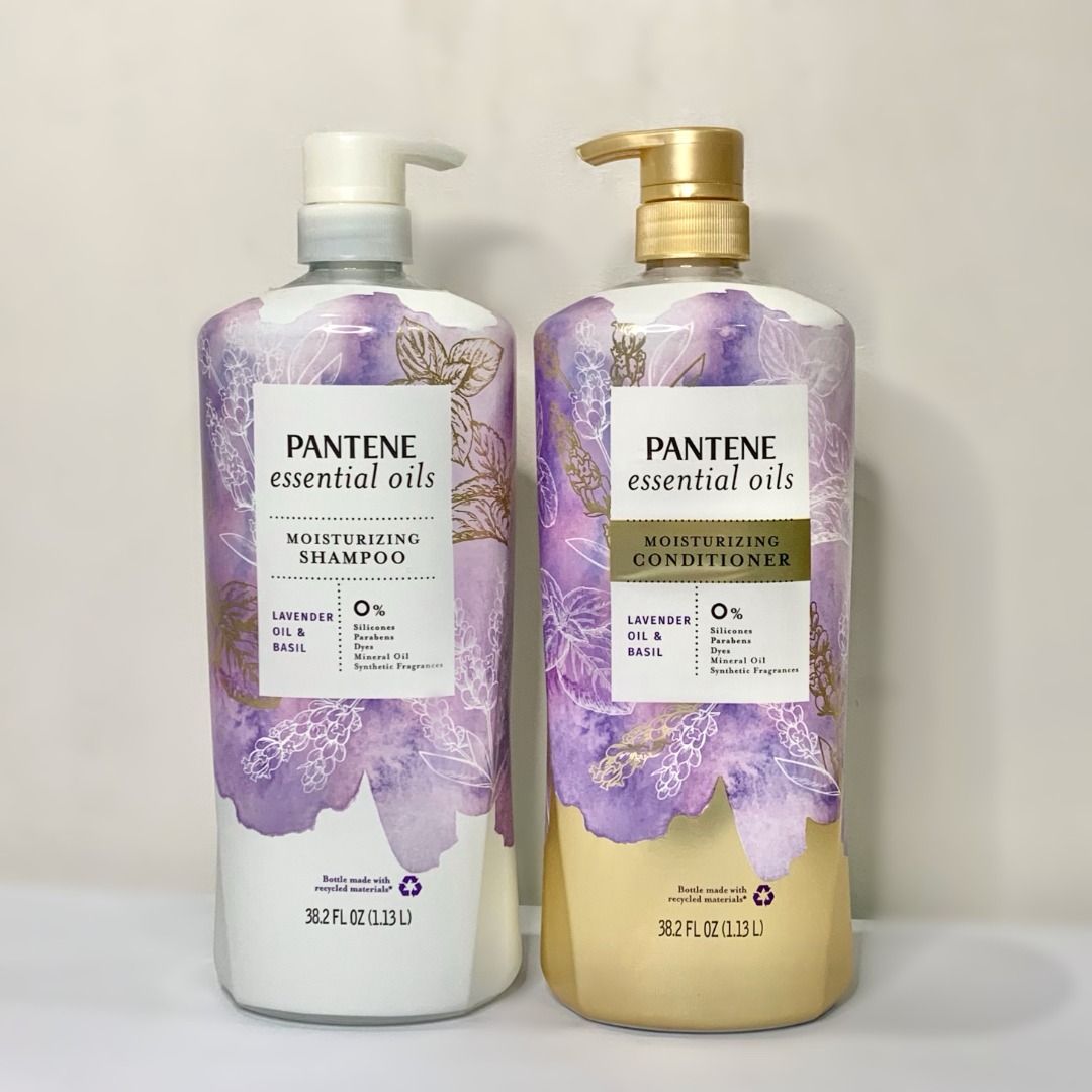 Pantene Essential Oils Moisturizing Shampoo and Conditioner Lavender