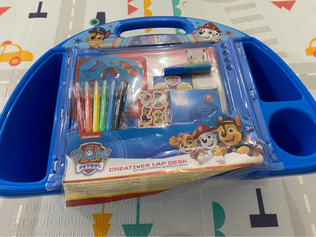 Paw patrol creative lap desk set on Carousell