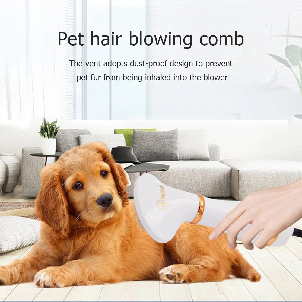 Pet Hair Dryer Electric Grooming Comb Brush Dog Cat Pet Supplies