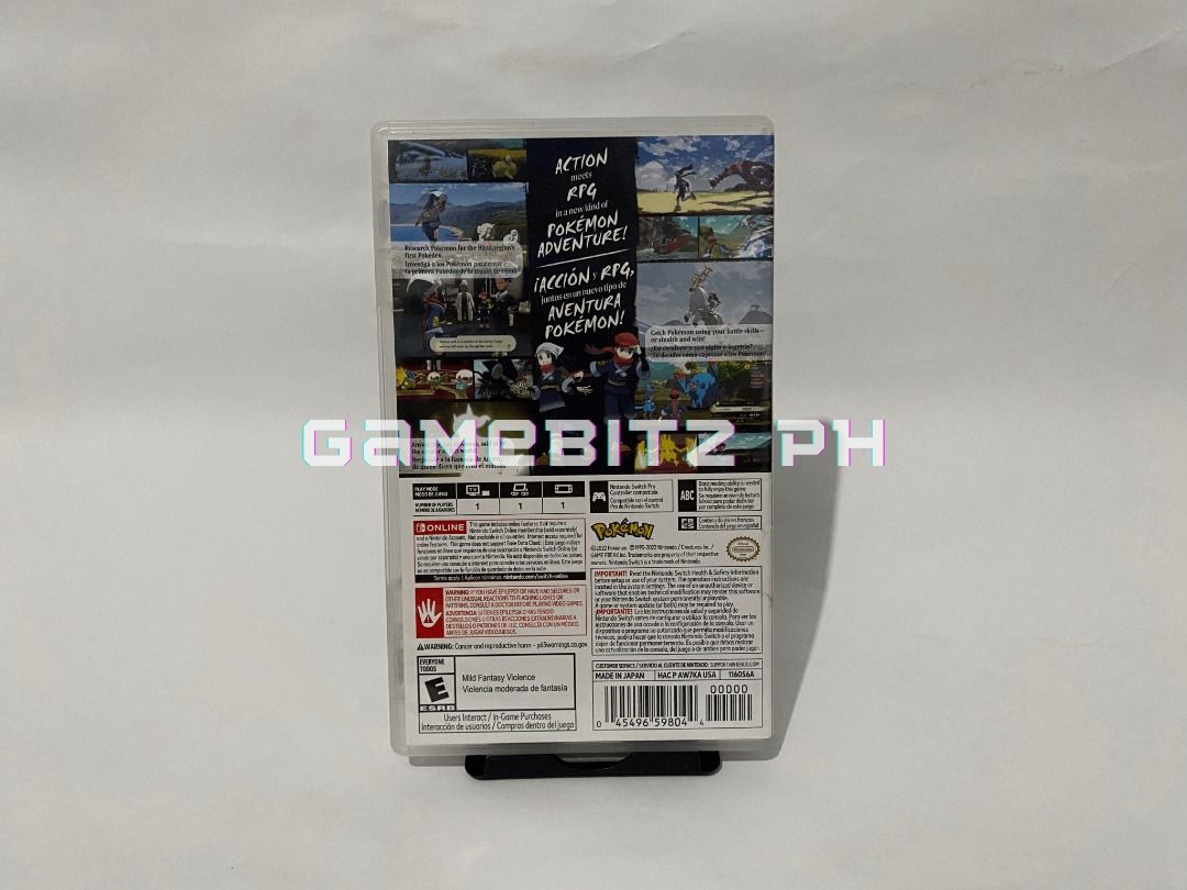 Pokemon Arceus Nintendo Switch Lite Oled Game (Category: Nintendo) located in Tarlac. Submitted by gamebitzph (Listing ID 1251854946, Image 2). Description: Pokemon Arceus for Nintendo Switch/Lite/Oled Pre-owned/Used The game cartridge has been tested and working location: Tarlac area shipping: J&T or LBC (payment first via gcash or bank account. buyer will shoulder the shipping fee) COD is also available Message us for any inquiries, more detail