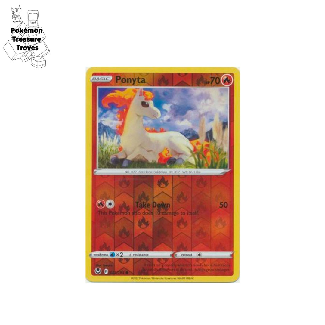 Pokemon Silver Tempest Ponyta Reverse Holo Card $0.50, Hobbies & Toys, Toys  & Games on Carousell
