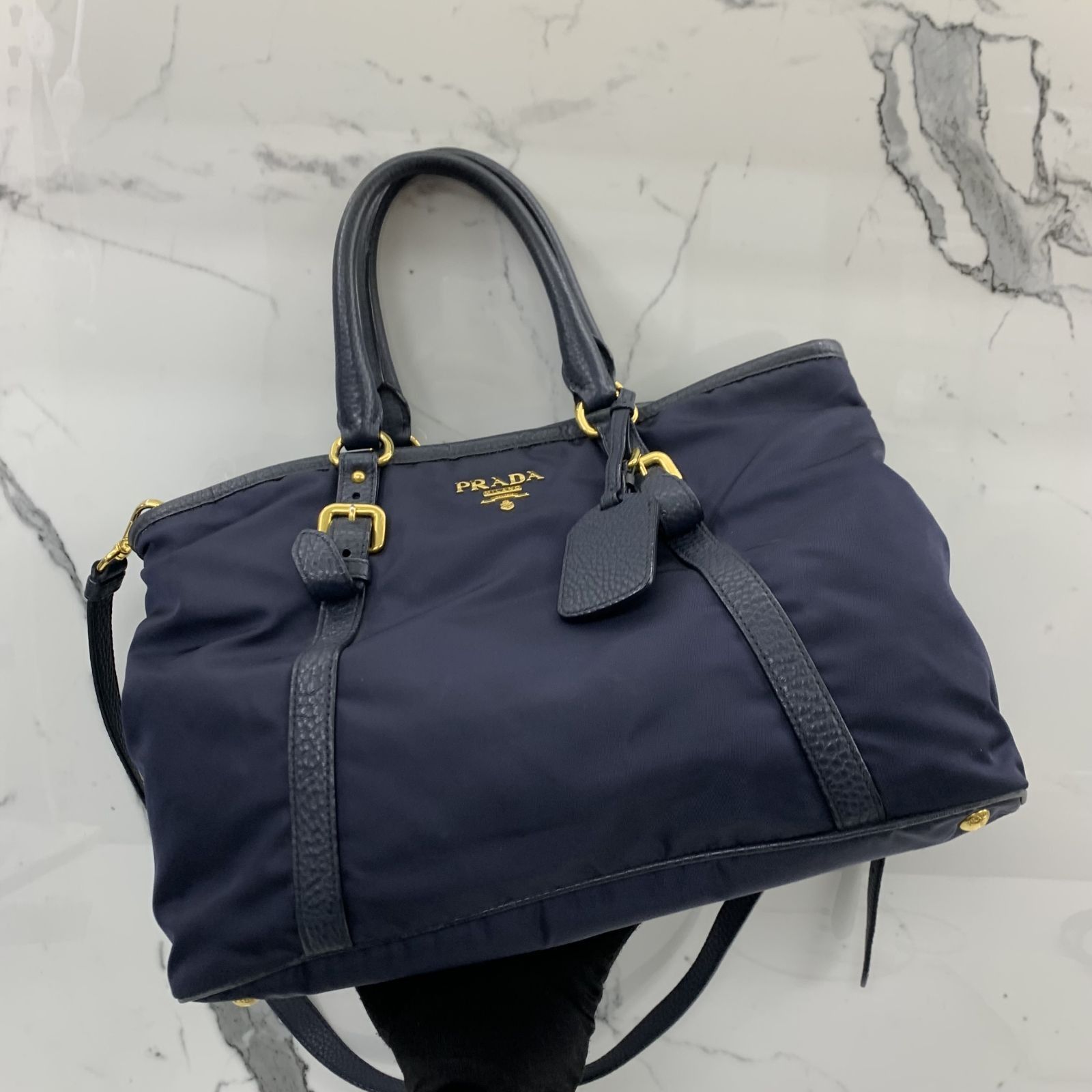 Prada 2 Way Nylon Tote Bag, Luxury, Bags & Wallets on Carousell