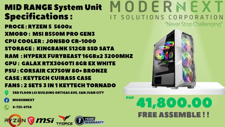PRE BUILT SYSTEM UNIT, Computers & Tech, Desktops on Carousell