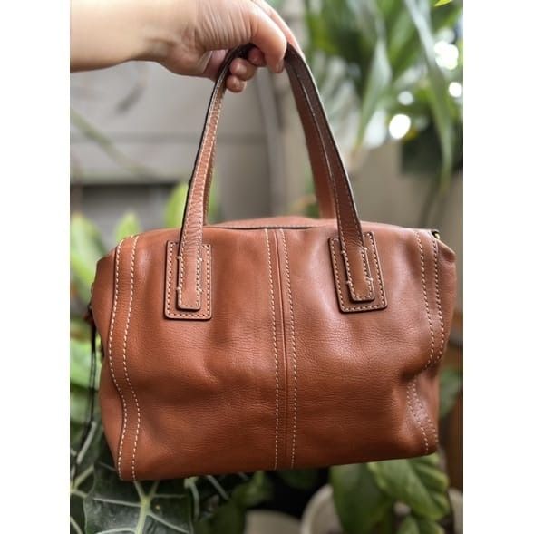 Fossil emma hot sale satchel tan