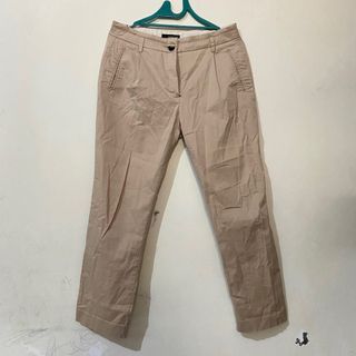 [PRELOVED] Mango Beige Pants Trousers / celana panjang kerja kantor warna coksu coklat muda