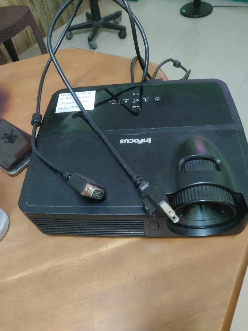Projector (Category: Projectors) located in Rizal. Submitted by elleraruthie (Listing ID 1251957564, Image 2). Description: Projector brand: infocus condition:good/mo issue reason: di na kailangan may tv na ako.