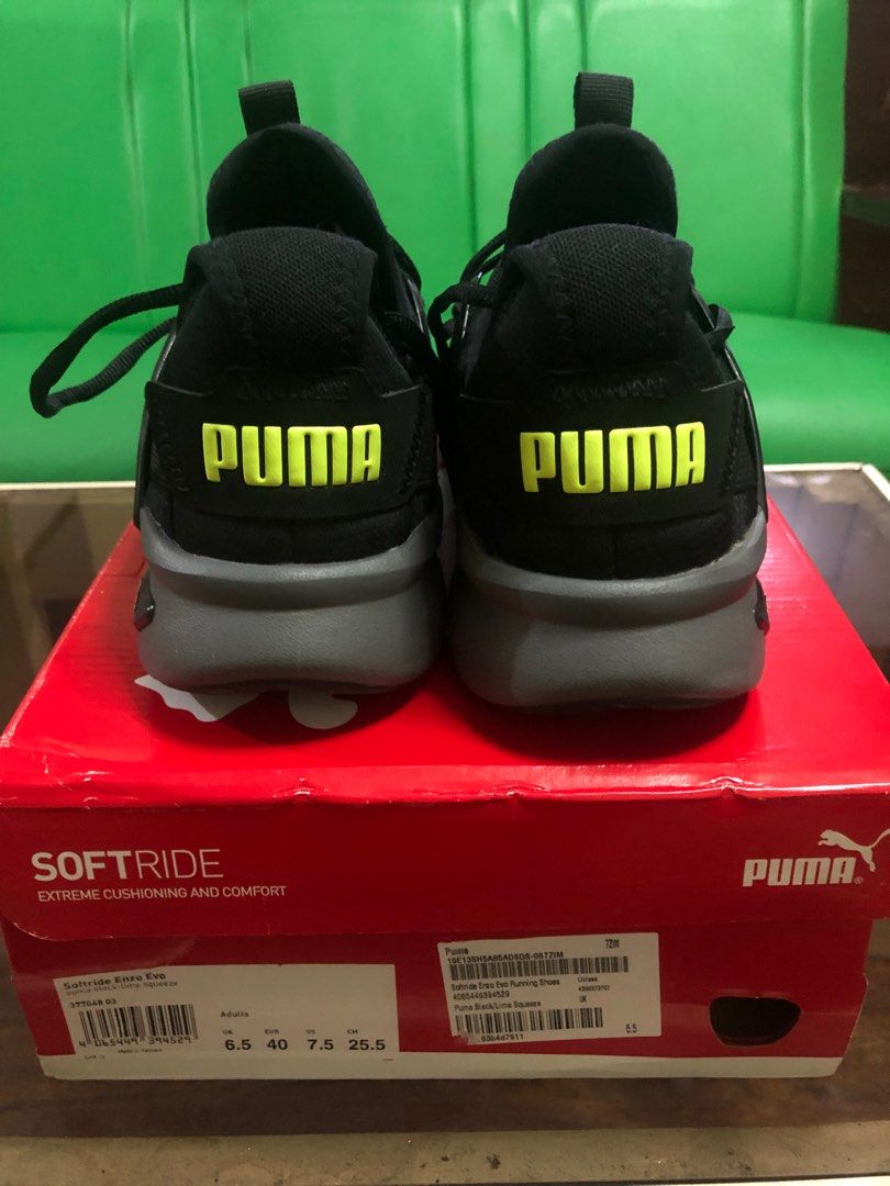 Puma Softride Enzo Evo Running Shoes (Category: Sneakers) located in Cebu City. Submitted by markid0956 (Listing ID 1251881638, Image 3). Description: Size: US 7.5 25.5cm.