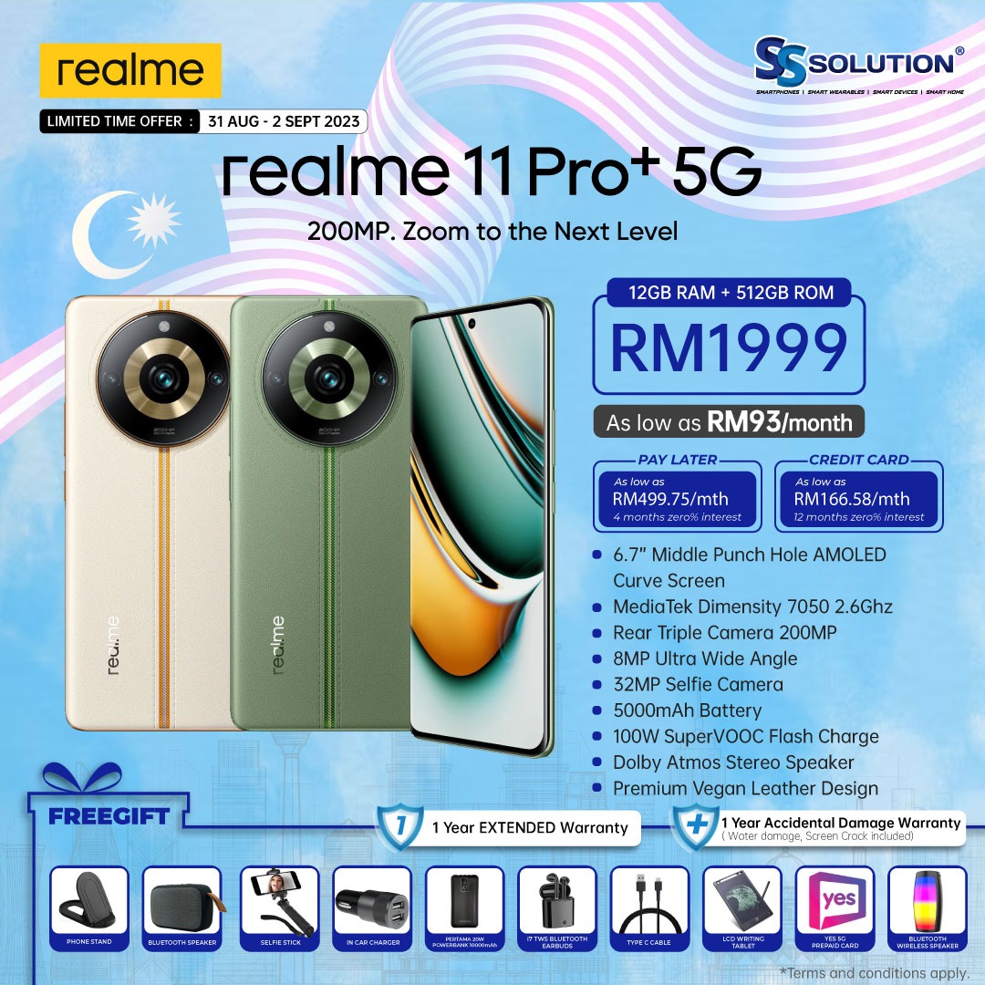 Realme 11 Pro+ 5G, 11 Pro Plus 5G [512GB ROM, 24GB RAM