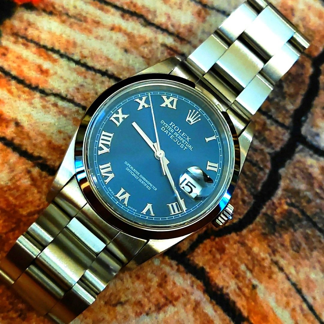 Rolex 16200 deals blue dial
