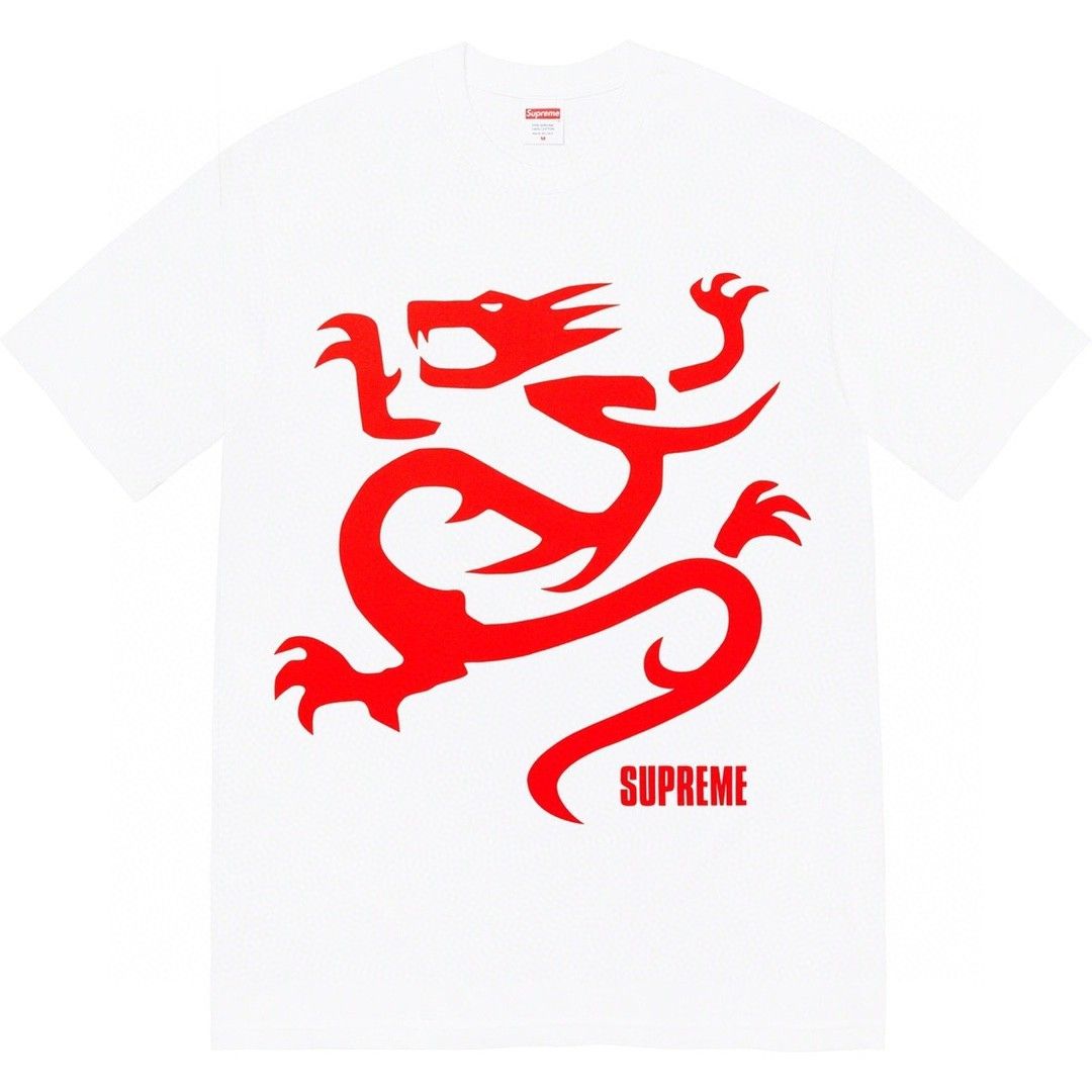 S2352 SUPREME MOBB DEEP DRAGON TEE 美式嘻哈字母龍印花短袖t恤, 男裝