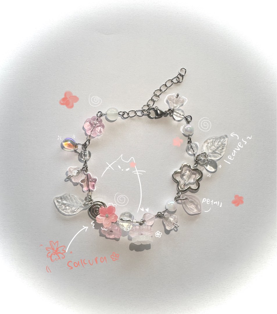 Cherry online blossom bracelet