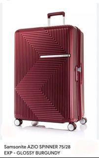 Samsonite Azio Spinner 75cm/28inch Wine Red (Brand New!)