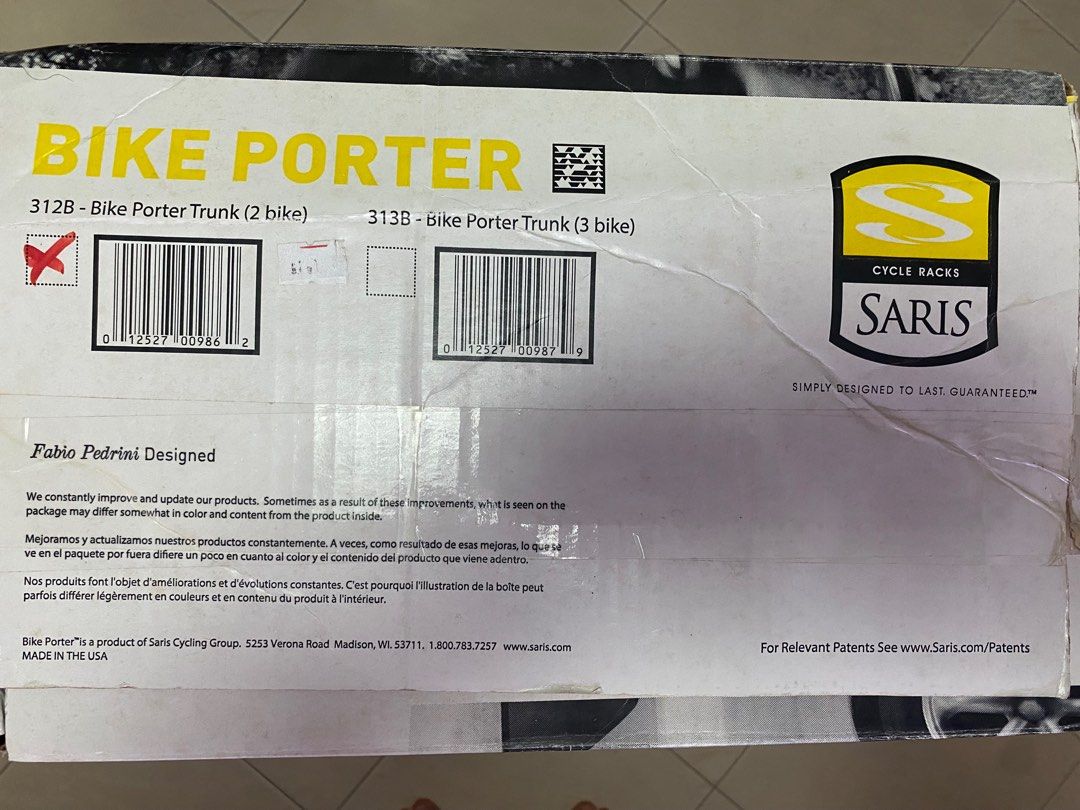 Saris porter clearance