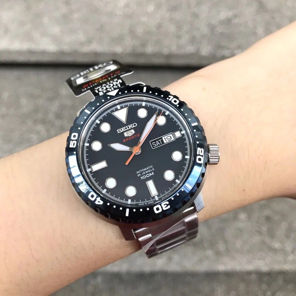 Seiko 5 Sports SRPC63J1 Automatic Blue Dial Silver Steel Made in Japan Watch Men s Fashion Watches Accessories Watches on Carousell