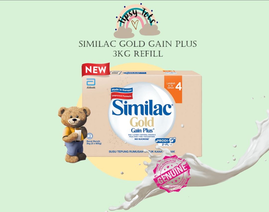 Similac Stage 3/4 - Refill & Tin. Gain Plus Gold / Gain Kid Gold ...