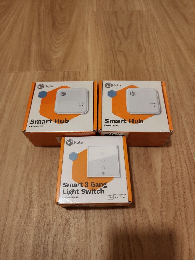 Smart Hub Kyla Aztech Google Home Zigbee Light Switch, Furniture & Home ...