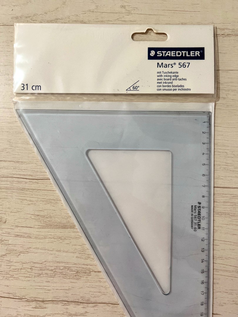 STAEDTLER Triangle 60 Degree, Hobbies & Toys, Stationary & Craft