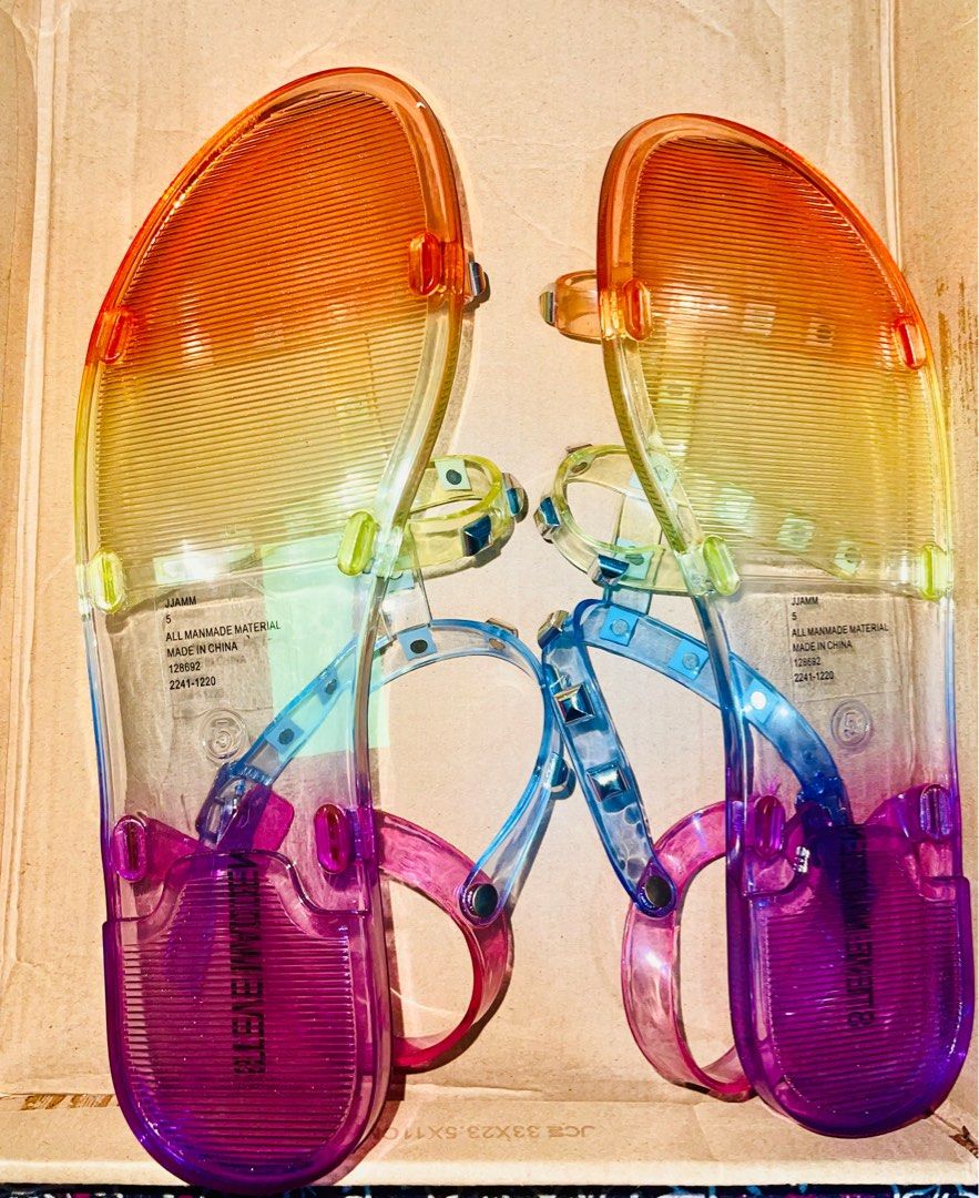 Steve madden new arrivals studded jelly sandals