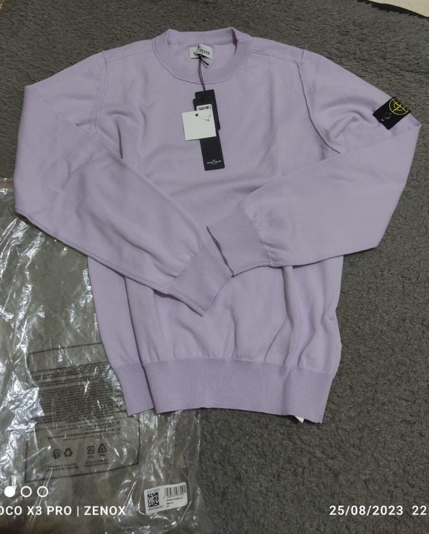 Stone Island ss23 RFID, Fesyen Pria, Pakaian , Atasan di Carousell