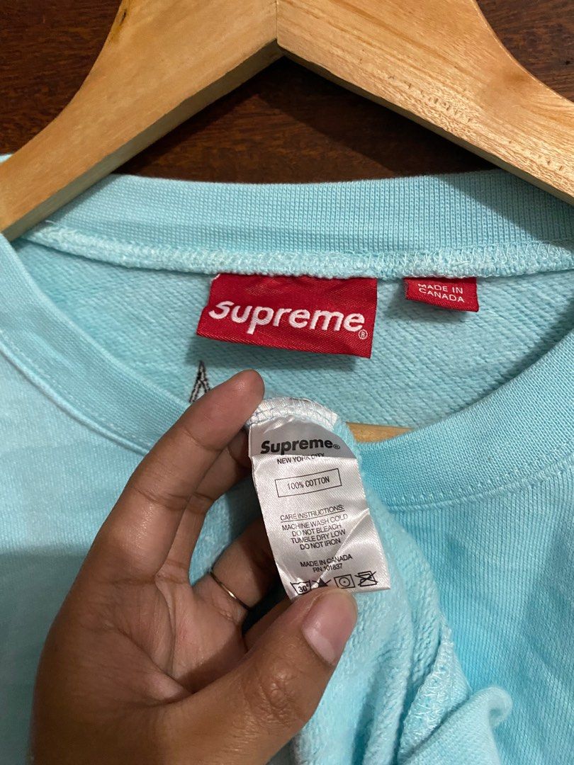 Supreme baby blue box logo outlet tee